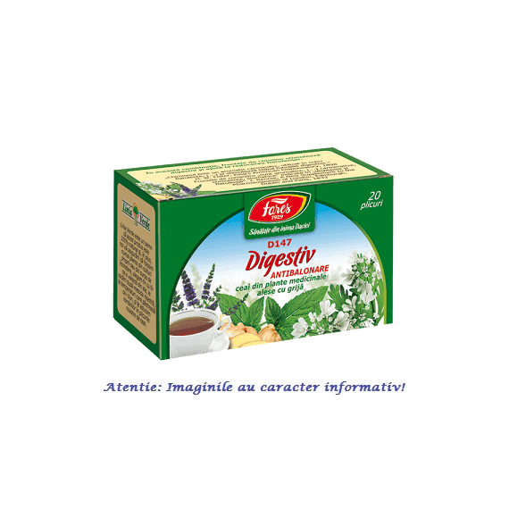 Ceai Digestiv Antibalonare 20 plicuri Fares - - Roveli