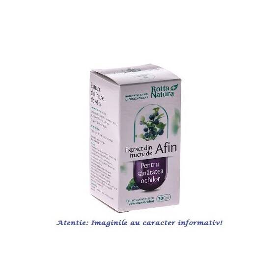 Extract din Fructe de Afin 30 capsule Rotta Natura - - Roveli
