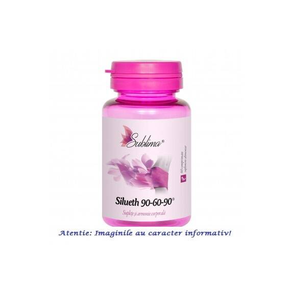 Silueth 90 60 90, 60 comprimate Sublima Dacia Plant - - Roveli