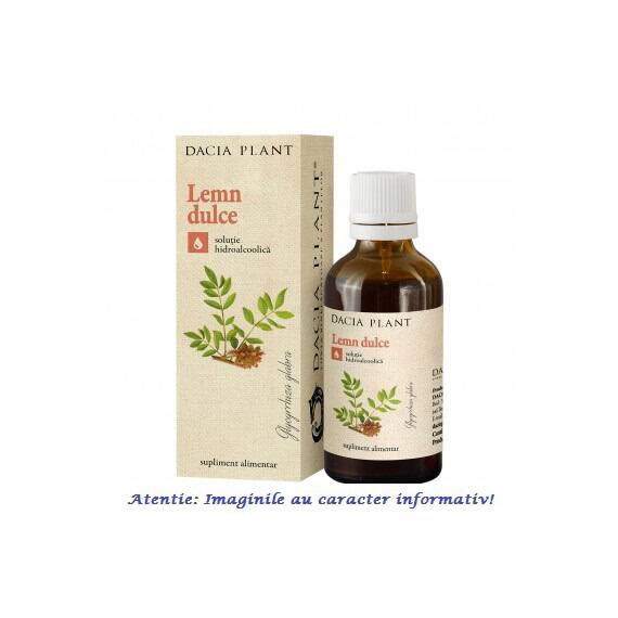 Tinctura de Lemn Dulce 50 ml Dacia Plant - - Roveli