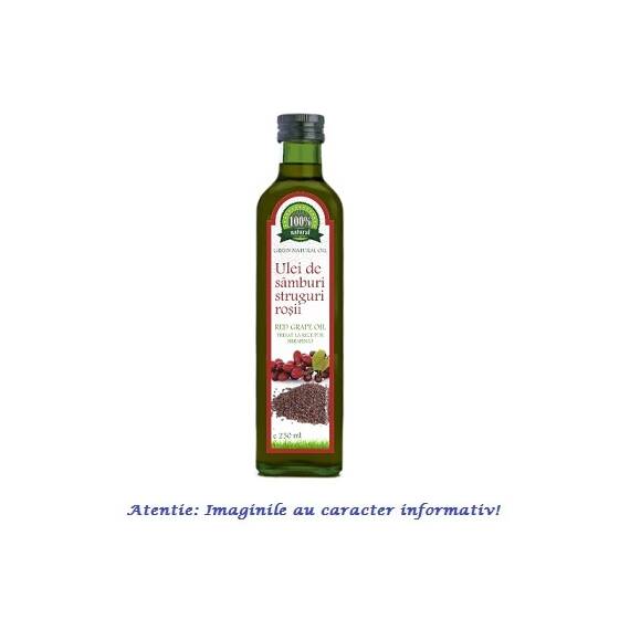 Ulei de Samburi de Struguri Rosii Presat la Rece 250 ml Carmita Classic - - Roveli