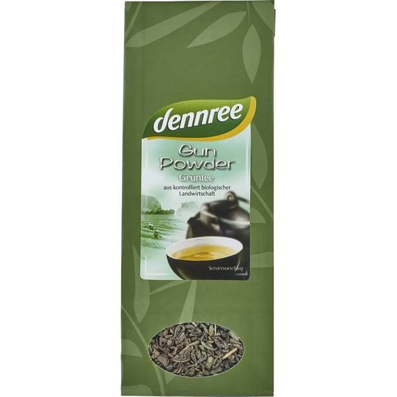 Ceai verde Gun Powder ecologic 100g Dennree - - Roveli