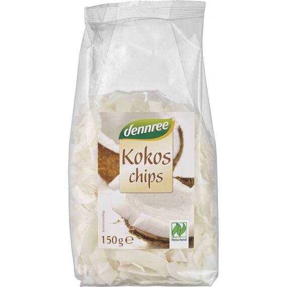 Chipsuri de cocos bio ecologice 150g Dennree - - Roveli