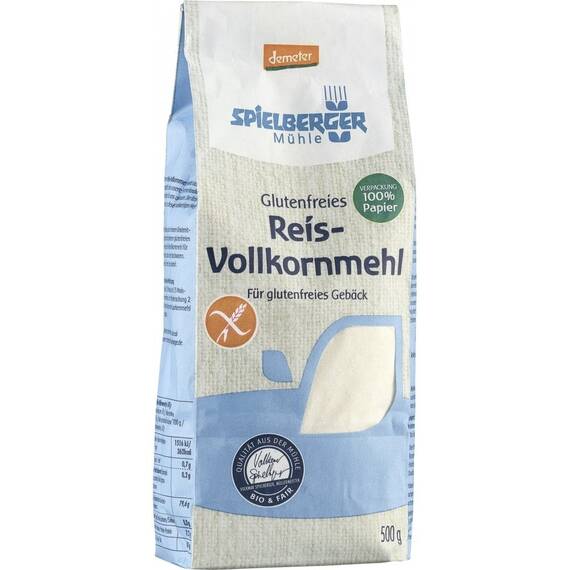 Faina de orez bio integral FARA GLUTEN Demeter 500g Spielberger - - Roveli