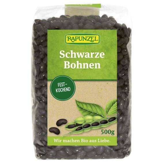 Fasole neagra bio 500g Rapunzel - - Roveli