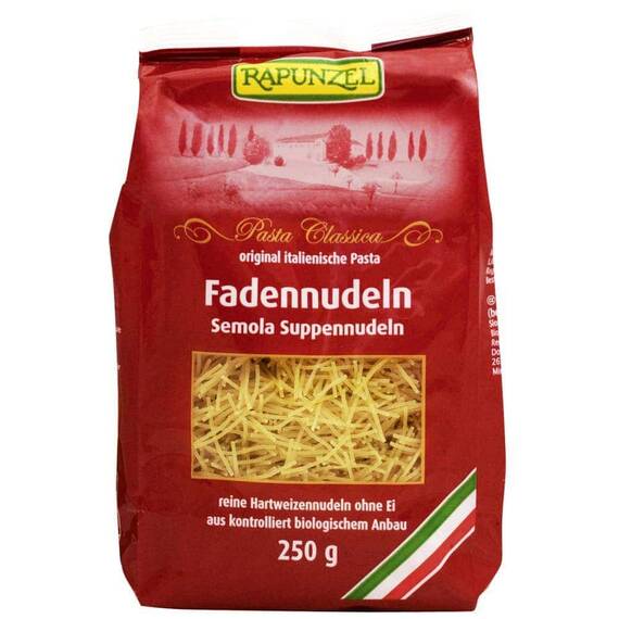 Fidea bio semola ecologica 250g Rapunzel - - Roveli