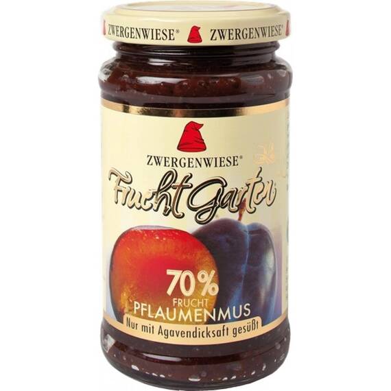 Gem de prune indulcit cu nectar de agave 225g Zwergenwiese - - Roveli