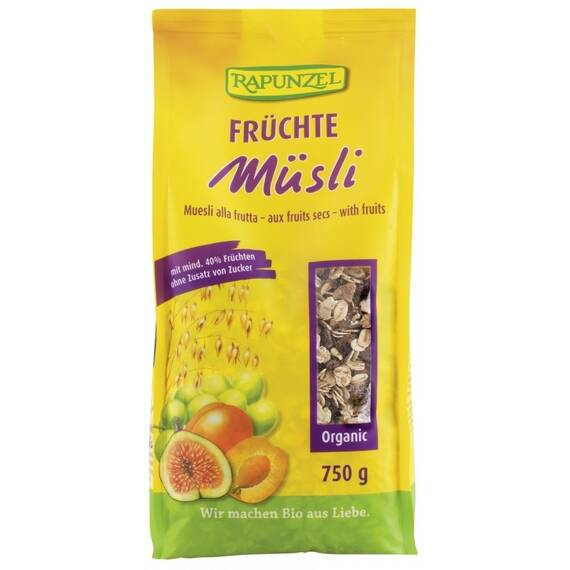 Musli cu fructe bio 750g Rapunzel - - Roveli