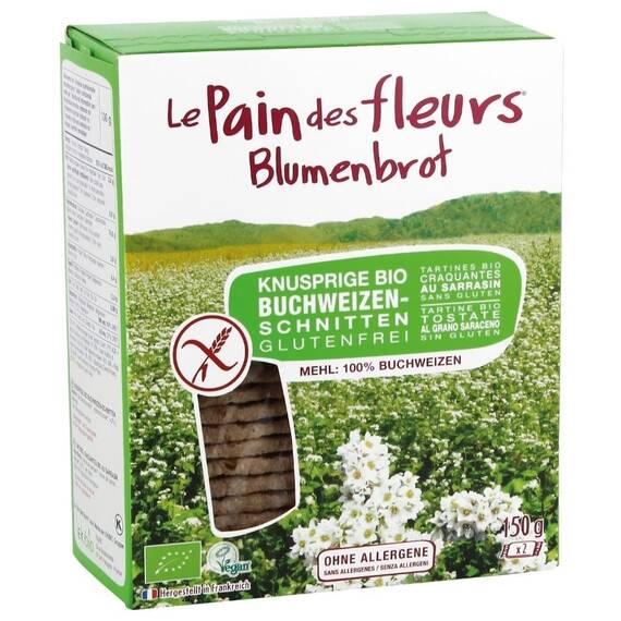 Paine bio cu hrisca FARA GLUTEN 150g Blumenbrot - - Roveli