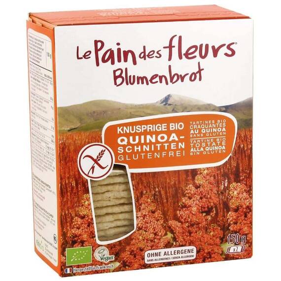 Paine bio cu quinoa FARA GLUTEN 150g Blumenbrot - - Roveli