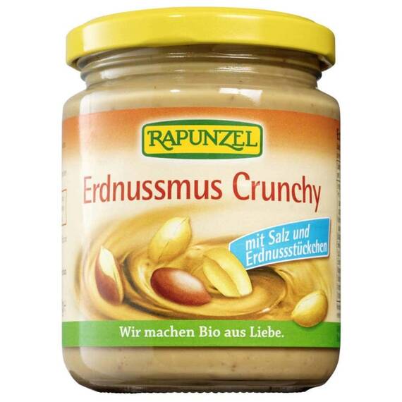 Pasta de arahide Crocanta cu sare 250g Rapunzel - - Roveli