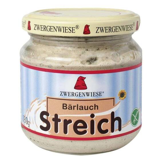 Pate vegetal cu usturoi salbatic FARA GLUTEN 180g Zwergenwiese - - Roveli