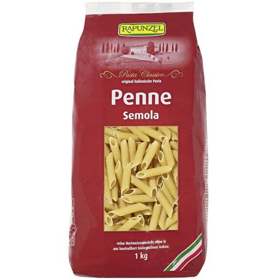 Penne semola 1000g 1kg Rapunzel - - Roveli