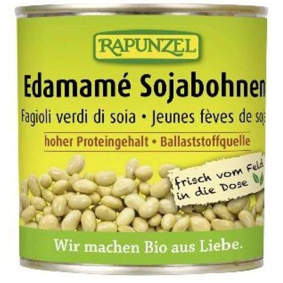 Soia bio Edamame in doza 200g Rapunzel - - Roveli
