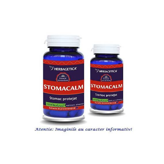 StomaCalm Pachet 60 + 10 capsule Herbagetica - - Roveli