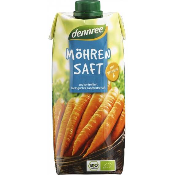 Suc de morcovi bio VEGAN 500ml Dennree - - Roveli