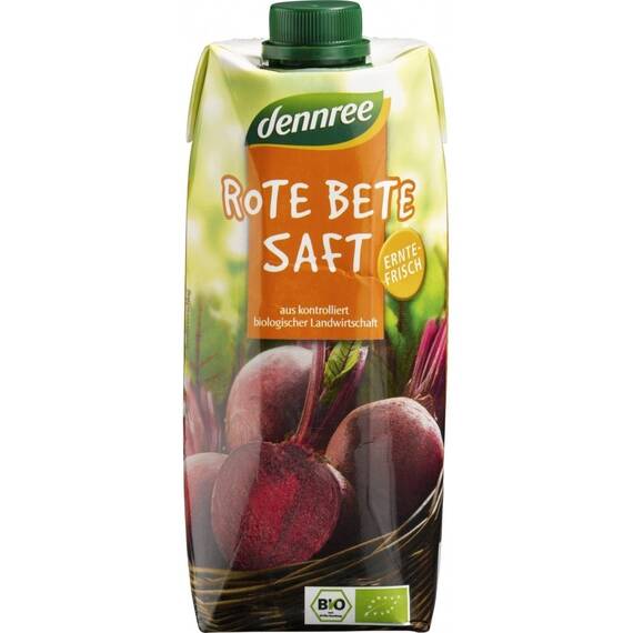 Suc de sfecla rosie bio VEGAN 500ml Dennree - - Roveli