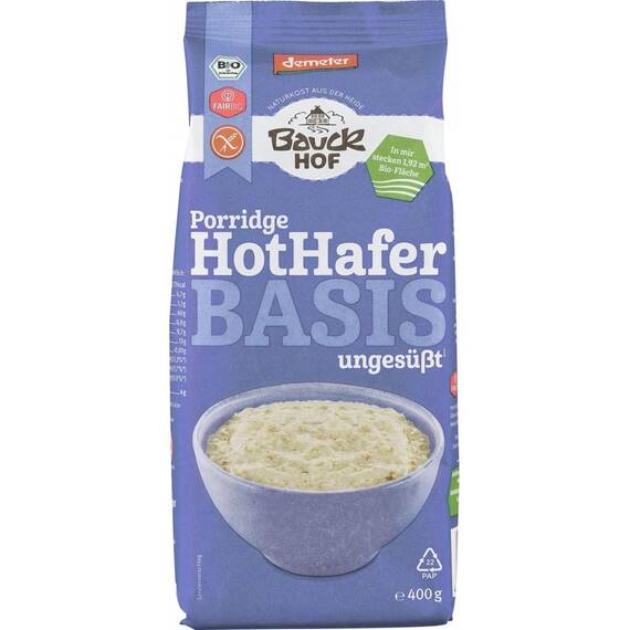 Terci de ovaz bazis FARA GLUTEN 400g BauckHof - - Roveli