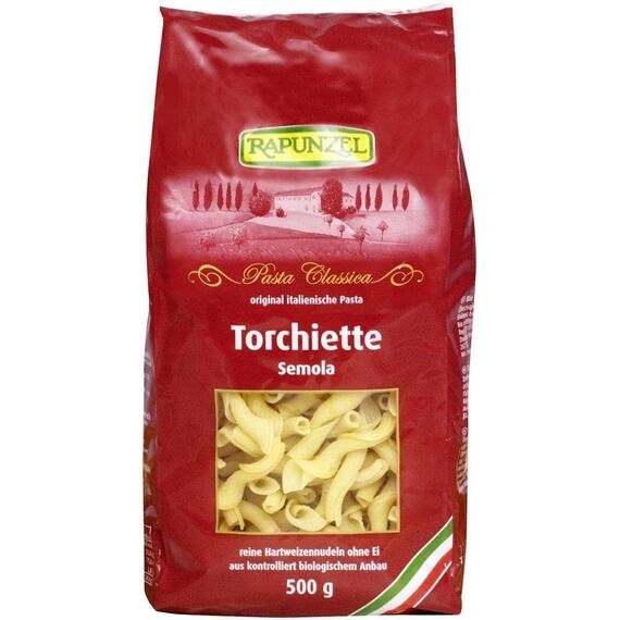 Torchiette semola bio 500g Rapunzel - - Roveli