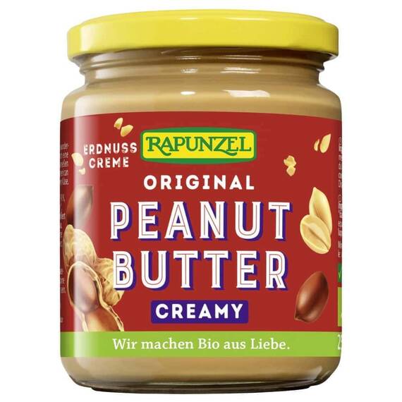 Unt de arahide cremos vegan 250g Rapunzel - - Roveli