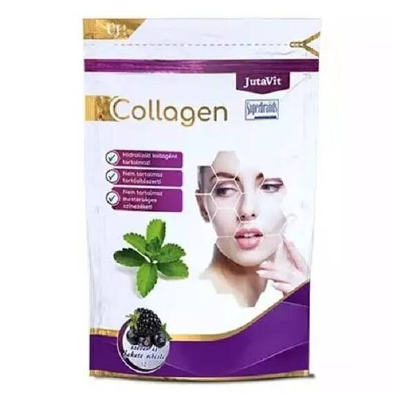 Colagen Complex Pudra cu Aroma de Coacaze Negre si Mure 400 g JutaVit - - Roveli