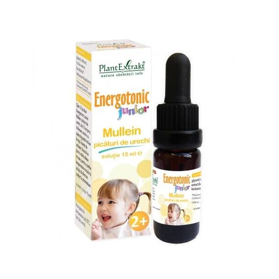 Energotonic Junior Mullein Picaturi de Urechi 15 ml PlantExtrakt - - Roveli