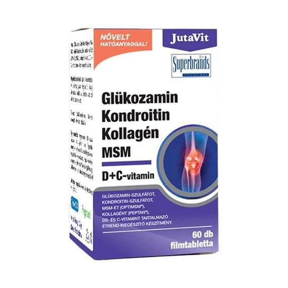 Glucozamina, Condroitina, Colagen si MSM 60 tablete JutaVit - - Roveli