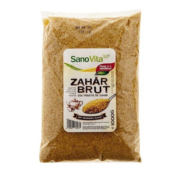 Zahar Brut din Trestie de Zahar 1 kg SanoVita - - Roveli