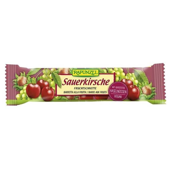 Baton de fructe cu visine 40g Rapunzel - - Roveli