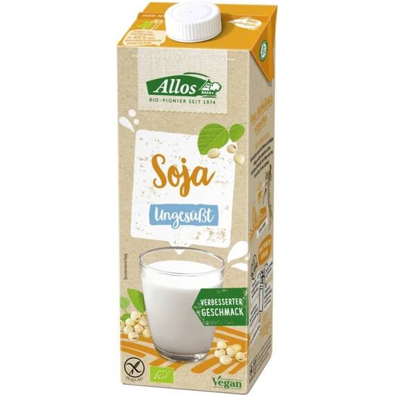 Bautura de soia bio FARA GLUTEN si LACTOZA 1l Allos - - Roveli