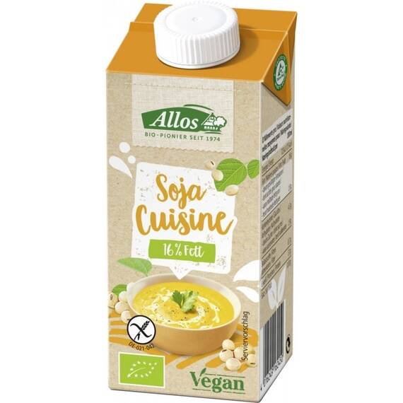 Crema de soia lichida pentru gatit 200ml Allos - - Roveli