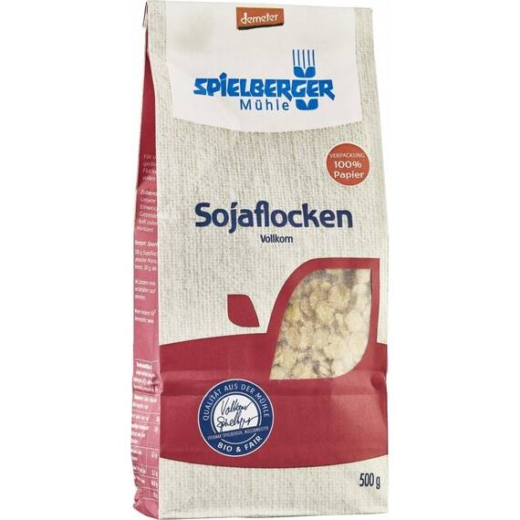 Fulgi de soia Demeter 500g Spielberger - - Roveli