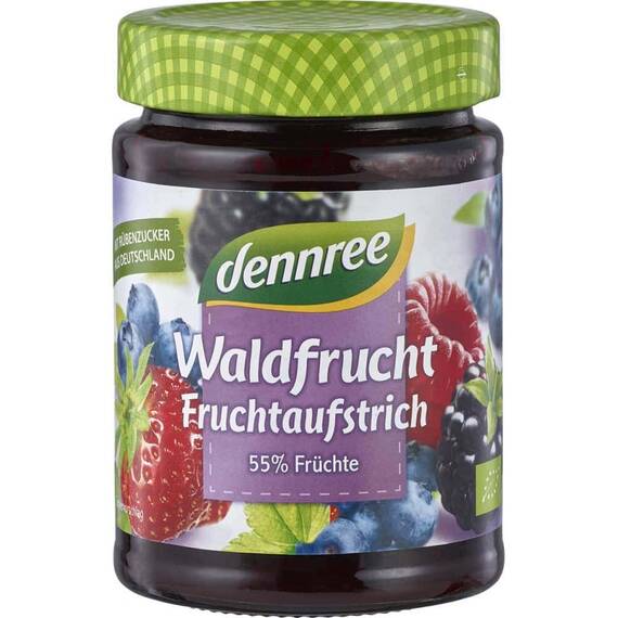Gem de fructe de padure 340g Dennree - - Roveli