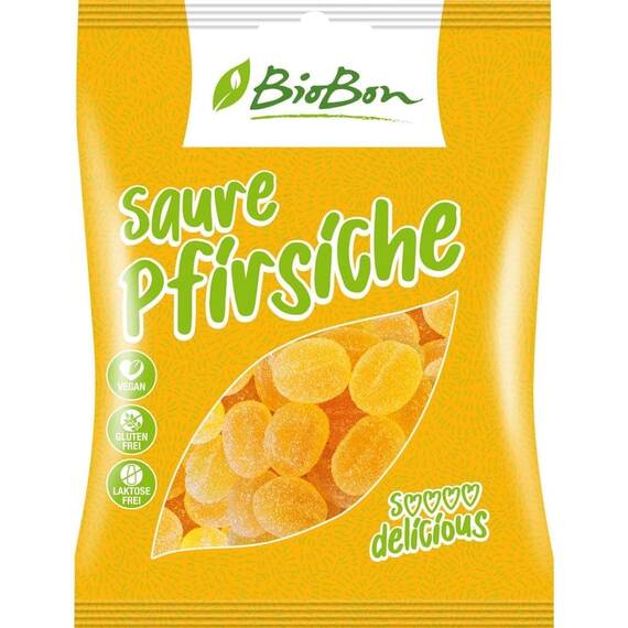 Jeleuri bio piersici acrisoare FARA GLUTEN 100g BioBon - - Roveli