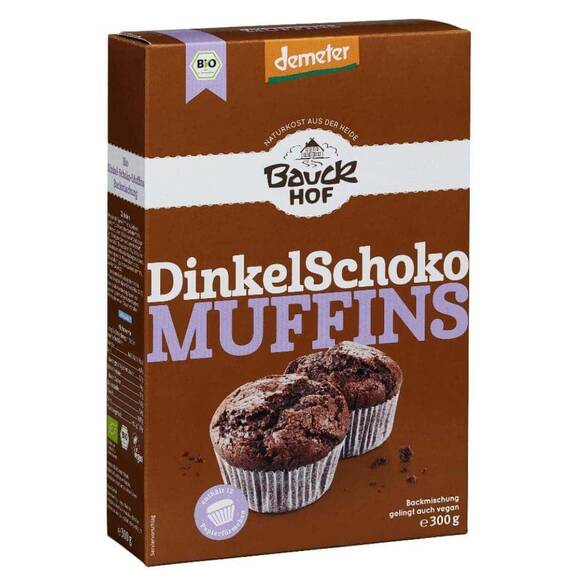 Mix din spelta pentru Muffins cu ciocolata Demeter 300g BauckHof - - Roveli