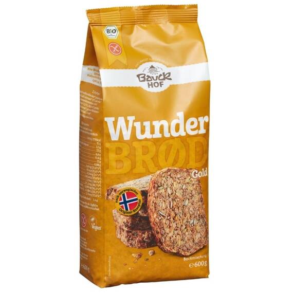 Mix pentru paine cu turmeric bio FARA GLUTEN 600g BauckHof - - Roveli