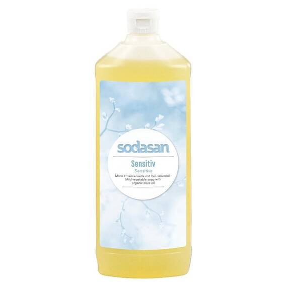 Sapun lichid pentru ingrijire naturala Sensitiv Refill 1L Sodasan - - Roveli