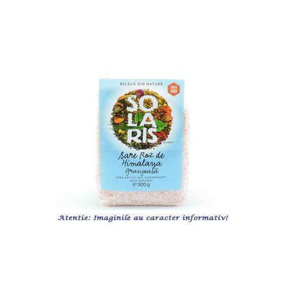 Sare Roz de Himalaya Grunjoasa 500 g Solaris - - Roveli