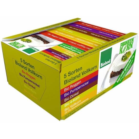 Set 5 sortimente de paine bio 500g FrankenKorn - - Roveli