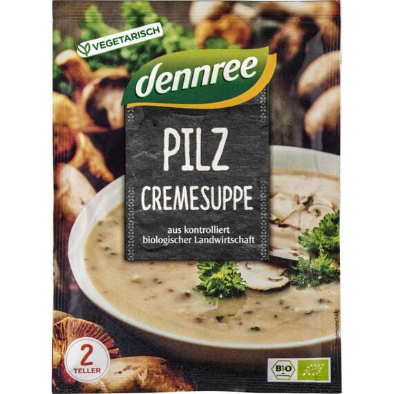 Supa crema de ciuperci la plic 50g Dennree - - Roveli