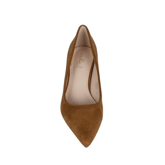 Pantofi de dama camel cu toc mic FM3252-2-C, Culoare (12): Camel, Marime (12): 39 - 3- Roveli