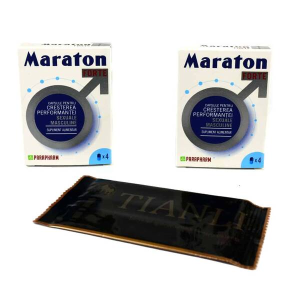 PACHET Maraton Forte 8 cps + Tianli servetele Umede 10 buc - - Roveli