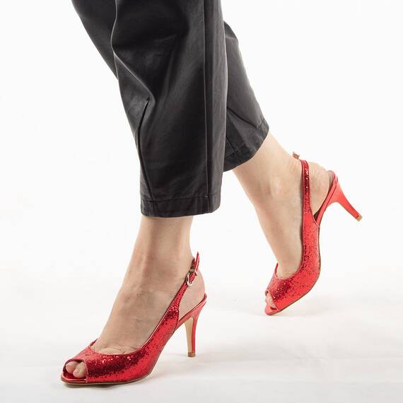 Sandale dama cu toc rosii 8T8555-19-R, Culoare (12): Rosu, Marime (12): 36 - - Roveli