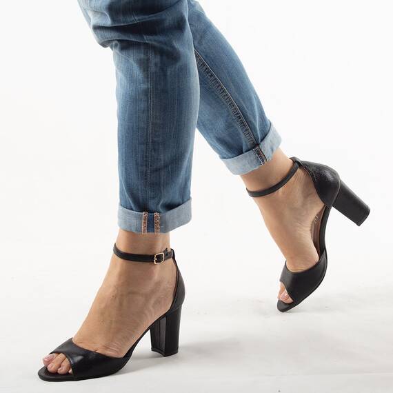 Sandale dama negre SA-5-NEGRU, Culoare (12): Negru, Marime (12): 40 - - Roveli
