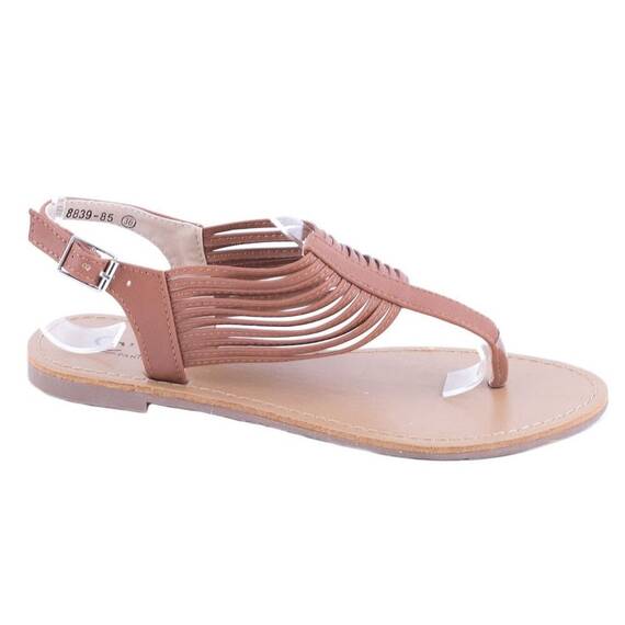 Sandale de dama comode camel 8839-85C, Culoare (12): Camel, Marime (12): 39 - - Roveli