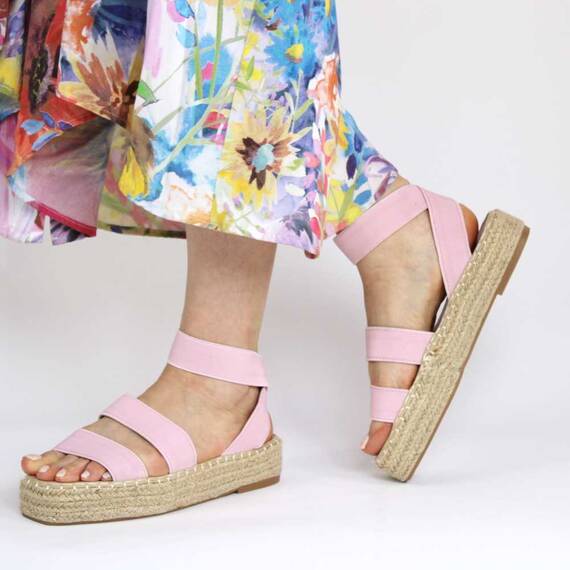 Sandale de dama comode si versatile FB-0046-PINK, Marime (12): 40 - - Roveli