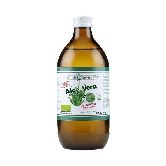 Suc de Aloe Vera Bio 100% Pur 500 ml Health Nutrition - - Roveli