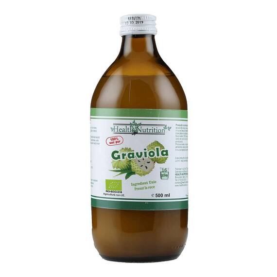 Suc de Graviola Bio 100% Pur 500 ml Health Nutrition - - Roveli
