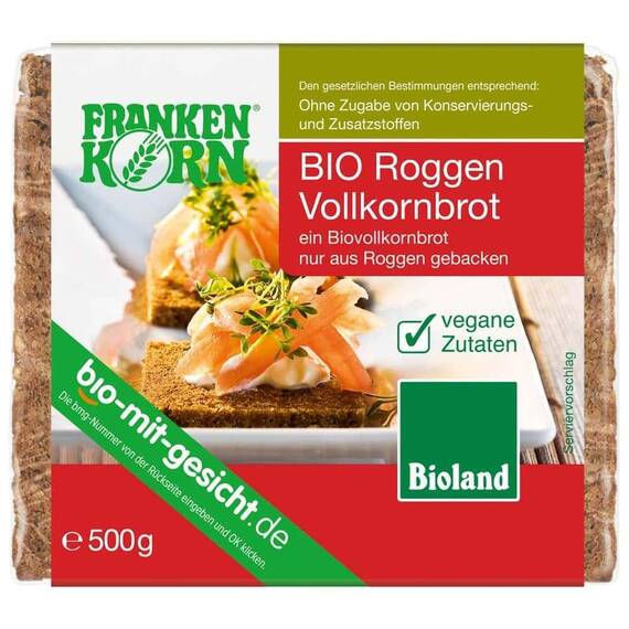 Paine integrala cu secara 500g FrankenKorn - - Roveli
