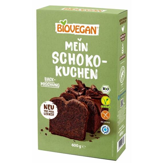 Mix pentru chec cu ciocolata FARA GLUTEN 400g Biovegan - - Roveli